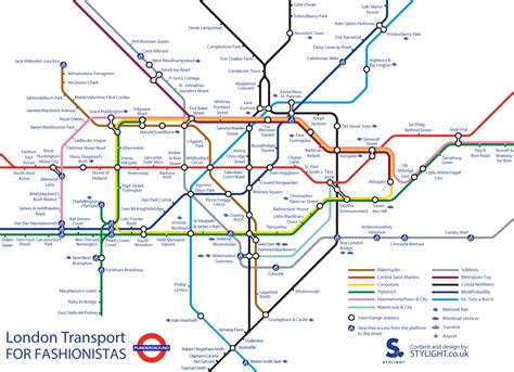 London Tube Map Gets A Fashion Makeover From Canary Waif To