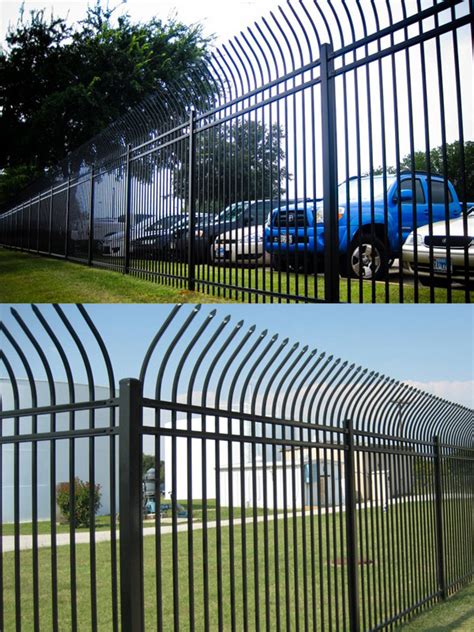 Curved Wrought Iron Fence Steel Fence