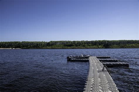 Docks Out Into The Lake At Hutch Lake Image Free Stock Photo Public