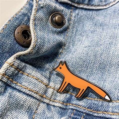 Fox Enamel Pin Lapel Pin Fox Pin Badge T For Fox Lover Etsy