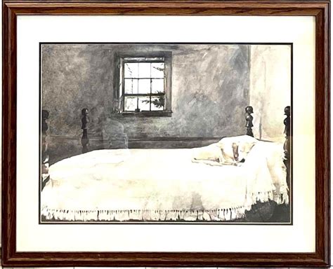 Bid Now Master Bedroom By Andrew Wyeth Framed Print May 6 0123 9