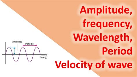 Amplitude Frequency Wavelength Period Velocity Of Wave Youtube
