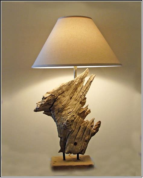 Driftwood Lamp Ideas Upcycle Art Driftwood Lamp Table Lamp Wood