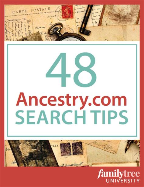 48 Search Tips Free Ebook Ancestry Book Ancestry Search Genealogy Free