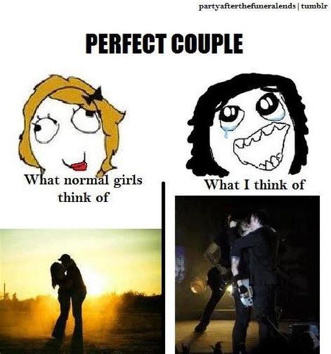 Perfect Couple By The Mcr Fan Club On Deviantart Mcr Memes Emo Band Memes Funny Emo
