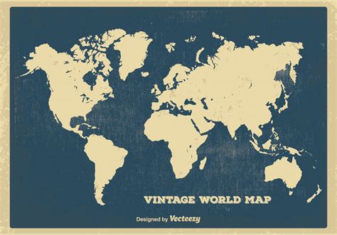 Vintage World Map Wall Decal Map