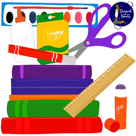 Back To School Supplies Clip Art By Teach Simple