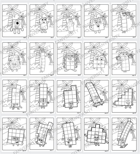 Numberblocks Coloring Pages Xcoloringscom Pin By Joanna De La Cruz