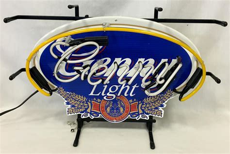 Lot 2007 Genny Light Beer Neon Lighted Sign Works New Old Stock