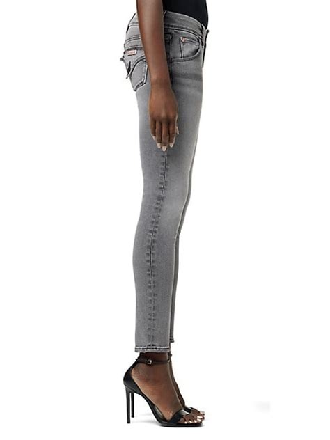 Shop Hudson Jeans Collin Mid Rise Stretch Skinny Jeans Saks Fifth Avenue