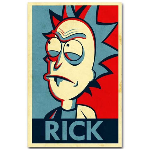 Vintage Rick Poster Rick And Morty Poster Anime Canvas Posters Art