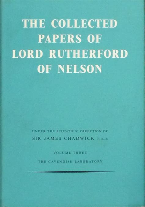 Collected Papers V 3 Lord Rutherford Of Nelson 9780045390045