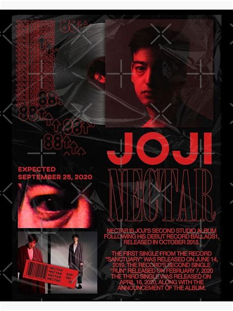 Joji Nectar Poster Poster By Jatiiwkeh Redbubble Album Art Design