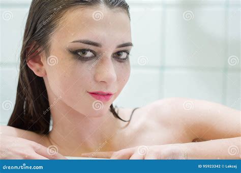Wet Girl Smiling Stock Photo Image Of Water Portrait