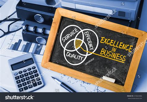 Excellence Business Concept Diagram Hand Drawing Stock Photo 272824466
