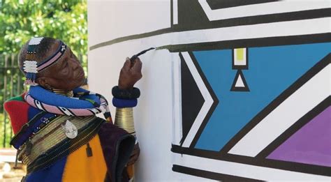 Esther Mahlangu Is Keeping Africas Ndebele Painting Alive Bmw Art