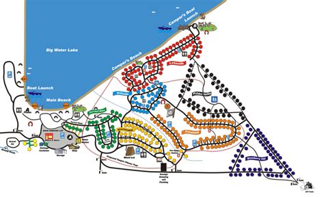 Campground Map Big Water Campgrounds