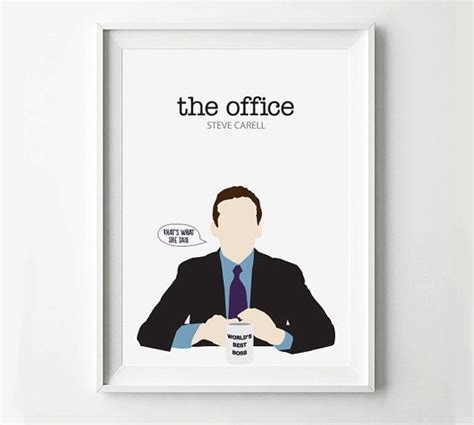 The Office Michael Scott Tv Show Poster Tv Poster Minimalist Wall