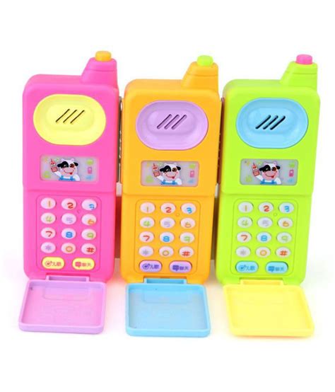 Musical Flip Mobile Phone Toy With Colourful Lights And Sound Effects