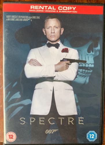 Spectre Dvd 2015 James Bond Action Movie With Daniel Craig Rental Copy