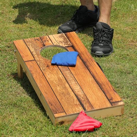 Iisport Solid Wooden Cornhole Set Waterproof Junior Size 1 X 2 Feet