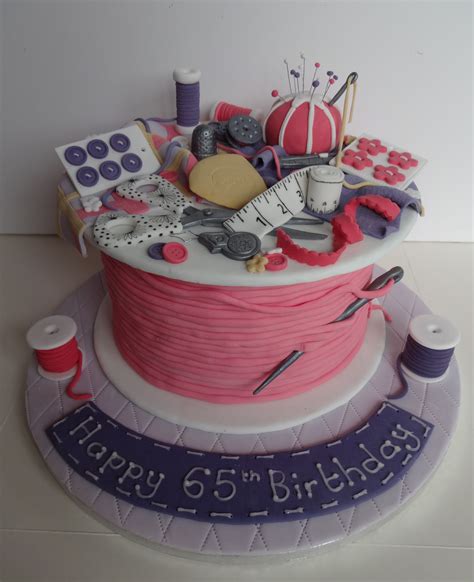 65th Birthday Cake For An Avid Dressmaker Cake Mom Cake 65 Birthday