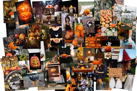 70 Halloween Photo Wall Collage Kit Digital Aesthetic Wall Etsy