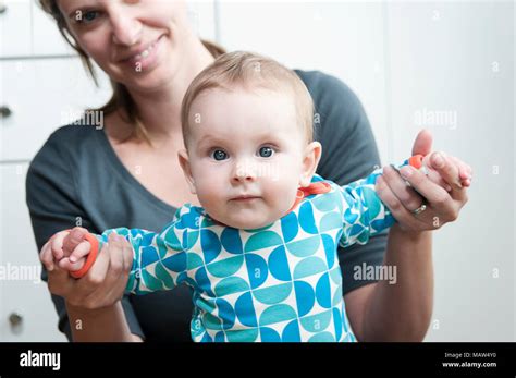 A Mother And Her 6 Month Old Baby Girl Stock Photo Alamy