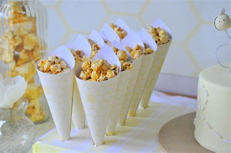 Pretty Party Food Popcorn Cones
