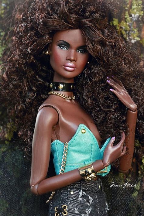 Pin By Jennifer Mcgowan On Dolls Black Doll Black Barbie African American Beauty