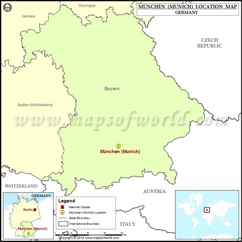 Munich On World Map