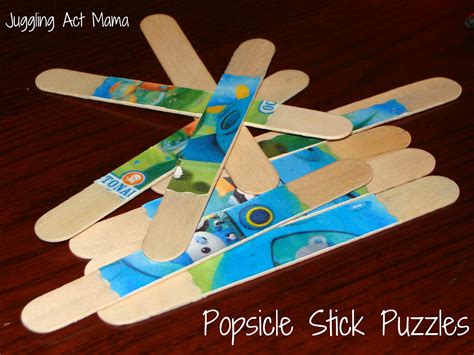 Popsicle Stick Puzzles Juggling Act Mama