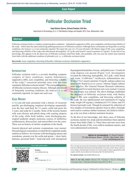 Follicular Occlusion Syndrome