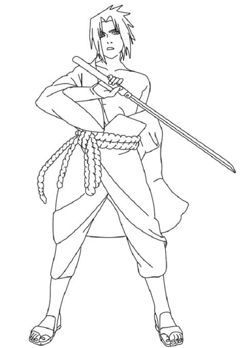 Sasuke Coloring Pages Free Printable Coloring Pages