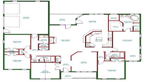 Single Story Open Concept Home Floor Plans Img Bagheera