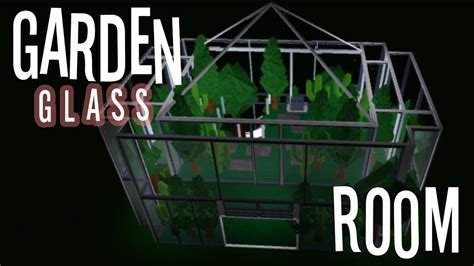2 Floors Garden Glass Room • Bloxburg Speedbuild • Youtube