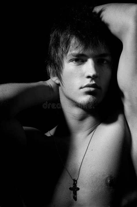 Portrait Of Male Model Stock Image Image Of Muscular 16626729