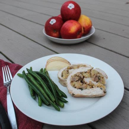 Turkey Breast Roulade With Apple Cornbread Sausage Stuffing