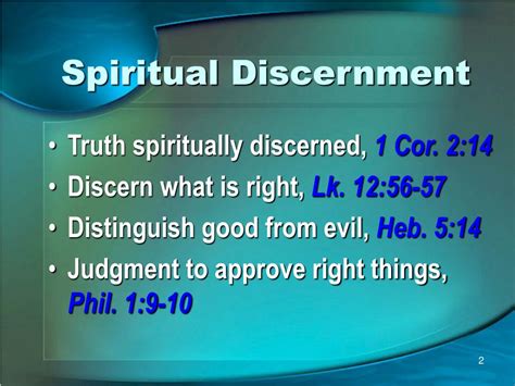 Ppt Spiritual Discernment Powerpoint Presentation Free Download Id