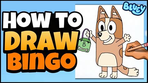 How To Draw Bingo Back To School Bluey Art For Kids Youtube