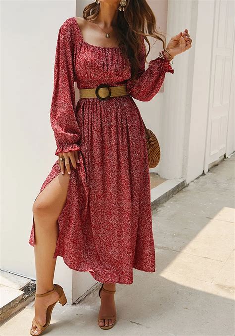 ditsy floral maxi dress with long sleeves floral maxi dress maxi dresses fall maxi dress