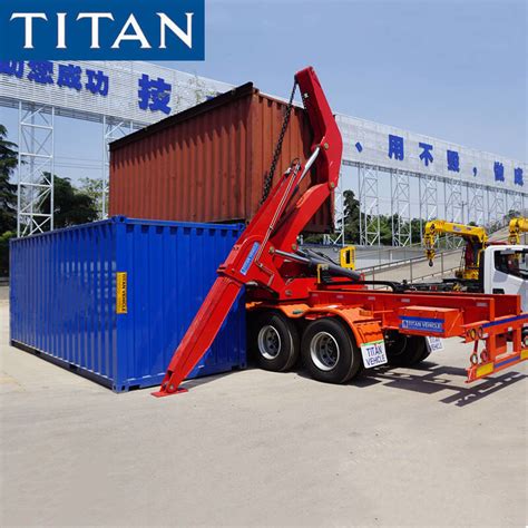 45 Ton 40ft Automatic Loading Container Trailer Self Loader Truck