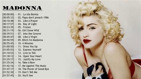 Madonna Greatest Hits Best Songs Of Singer Madonna Youtube