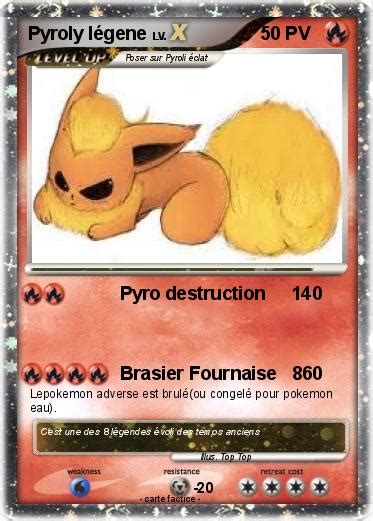 Pokémon Pyroly Legene Pyro Destruction 140 Ma Carte Pokémon