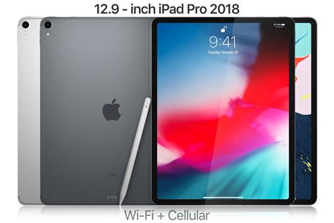 Apple Ipad Pro 12 9 Inch Wi Fi And Cellular 3d Model 2