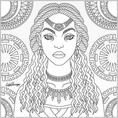 Afro American Coloring Pages Thiva Hellas