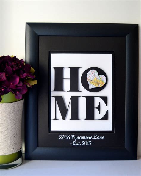 Shop for housewarming gifts online? Unique Housewarming Gift New Home Address Art by ...