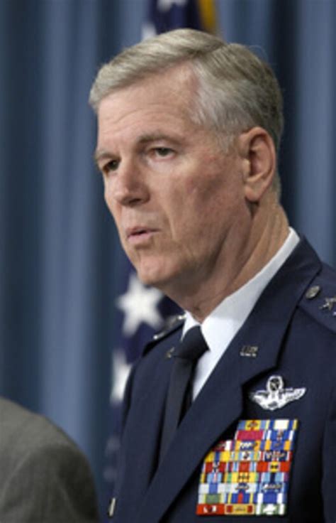 Gen Richard B Myers Listens To A Reporters Question During A Press