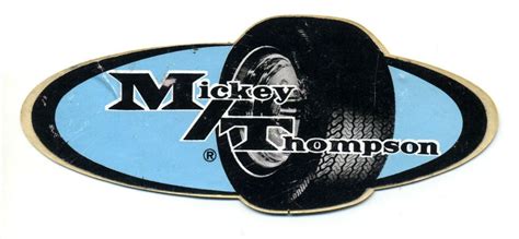 Vtg Mickey Thompson Drag Racing Tires Sticker Decal Hot Rod Racing