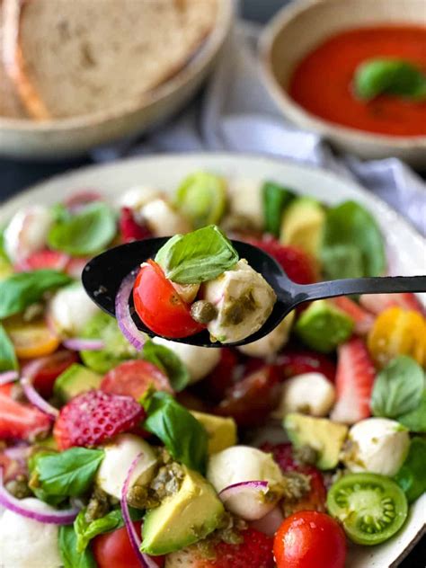 Tomato Bocconcini Salad With Caper Vinaigrette The Devil Wears Salad